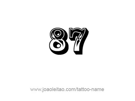 87 tattoo